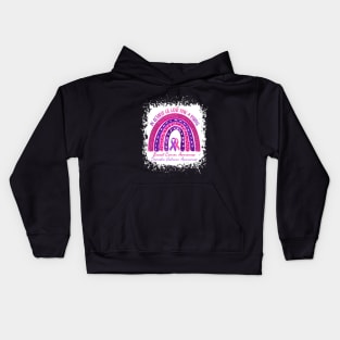 In October We Wear Purple & Pink Breast Cancer Domestic Violence Awareness Kids Hoodie